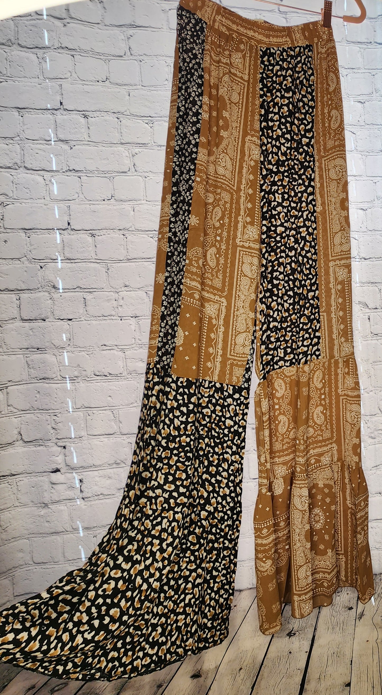 One to Remember Paisley Patchwork Pants